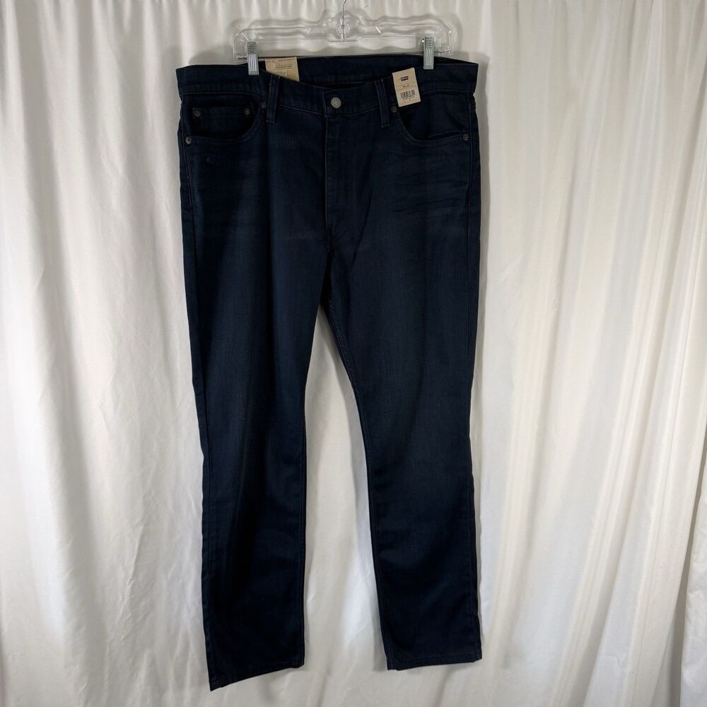 New Levis 511 Slim 38x32 Blue Denim 5 Pocket Stretch Cotton Blend